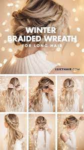 Beauty Trends Europe Beauty Trends 2019 Beauty Beauty Beautytrends2019 Braided Halo Hairstyle Long Hair Updo Long Hair Styles