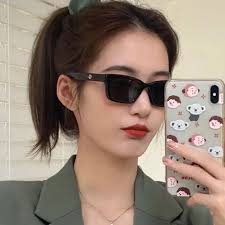 Korean Style Small Rectangular Female Sunglasses Fashion Retro Shade Small  Glasses Leopard Print Hip-hop Transparent Sunglasses
