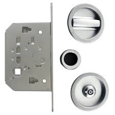 Ideal for usage on pocket doors in interior halls, bathrooms and closet applications. Excel Sliding Door Lock Set With Flush Edge Pull Handle Door Superstore