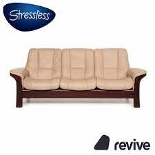 Stressless arion leder sofa garnitur rot 1x zweisitzer 1x hocker funktion #13597. Stressless Sofas Gunstig Kaufen Ebay