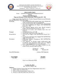 Ukm merupakan organisasi kemahasiswaan yang mempunyai tugas merencanakan, melaksanakan, dan mengembangkan kegiatan ekstrakulikuler kemahasiswaan yang bersifat penalaran, minat dan kegemaran, kesejahteraan, dan minat khusus sesuai dengan tugas dan tanggung jawabnya. Doc Sk Susunan Pengurus Hmj Matematika 2015 Tito Handika Academia Edu