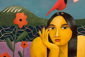 Earthly Desires,” acrylic