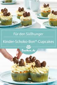 kinder schoko bon cupcakes rezept von backen de rezept in 2021 kinder schoko backen cupcakes