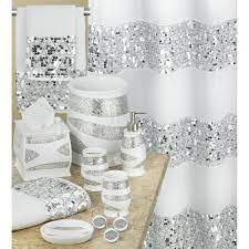 Check out our shower curtains with bling selection for the very best in unique or custom, handmade pieces from our shower curtains & rings shops. Popular Bath Sinatra White Shower Curtain And Bath Accessories Altmeyer S Bedbathhome