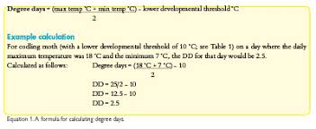 There are two methods for calculating gdd. Calculating Degree Days For Moth Pests