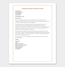 The study plan essays are not necessary for every scholarship only a few demands to provide a study plan along with the application. Scholarship Rejection Letter Samples Formats Examples
