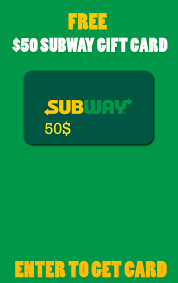 Get Subway Gift Card Reward Subway Gift Card Free Gift Cards Online Gift Card