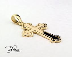 9ct gold and diamond cross and crucifix pendants for men. Gold Cross Pendant For Man 14k Solid Gold Cross Necklace For Man Orthodox Gold Cross Mens Cross Necklace Solid Gold Bloom Jewellery In 2021 Gold Chains For Men Chains For Men