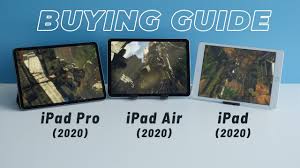 Ipad 8 2020 Vs Ipad Air 4 2020 Vs Ipad Pro Buying Guide Youtube
