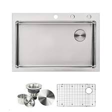 However, because i got stainless steel countertops fabricated, i ended up having them make the sink to the specs i gave them. Laundry Sink Sarlai 25x 22 Kitchen Sink Drop In Topmount Single Bowl 16 Gauge Stainless Steel Utility Sink Kitchen Bath Fixtures Tools Home Improvement Guardebem Com