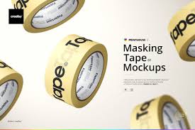 Masking Tape Mockup Set 01 In 2020 Mockup Masking Tape Business Card Inspiration