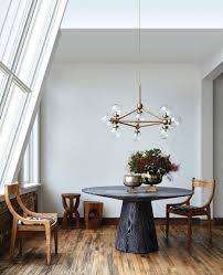 Harbor Chandelier In 2021 Modern Dining Room Elle Decor Dining Room Design