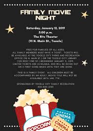 Here are the best movies hitting theaters in june 2019 complete with the dead don't die, shaft, and more. Family Movie Night A Free Family Activity Tooele City