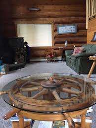 Old Boat Steering Wheel For Coffee Center Table Boat Table Boat Wheel Boat Steering Wheels