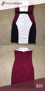 Black And Burgundy Dress Pin On My Posh Picks
