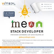 Vitspl Hiring Mean Stack Developer Agile Software Development Development Web Design Marketing