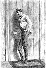 The Moonstone" — "Second Period, Third Narrative,​Contributed by Franklin  Blake": Second illustration for Part Twenty-four: Franklin Blake, about to  Mr. Bruff's conservatory from the garden.