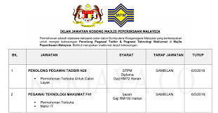Jawatan kosong terkini suruhanjaya sekuriti malaysia 2011. Jawatan Kosong Majlis Peperiksaan Malaysia Mpm Kerja Kosong Kerajaan