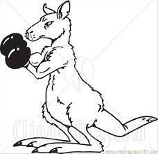 Phonics coloring page or chart: Ack And White Boxing Kangaroo Coloring Page For Kids Free Boxing Printable Coloring Pages Online For Kids Coloringpages101 Com Coloring Pages For Kids