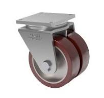 10x4 Dual Wheel H.D. Standard Polyurethane Swivel Caster -