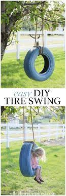 Easy Diy Tire Swing Diy Tire Swing Tire Swing Diy Swing