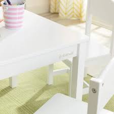 Product title kidkraft 214 farmhouse kids table & chair set average rating: Amazon Com Kidkraft Wooden Farmhouse Table 4 Chairs Set Children S Furniture For Arts And Activity White Gift For Ages 3 8 Toys Games