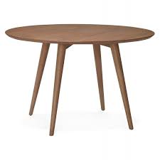 table de repas ronde vintage style scandinave bois o 120 cm finition noyer sofia 사이드 테이블 가구 아이디어 가구