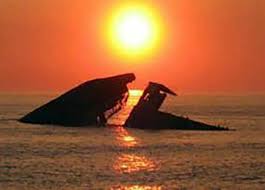 The oldest known concrete ship was a dinghy built by joseph louis lambot in southern france in 1848. Sunken Ship Sunset Picture Of Sunset Beach Gifts Cape May Point Tripadvisor