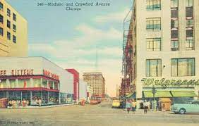 Corner Of Madison And Pulaski I Used To Have To Walk To Walgreens When I Got Older To Get The Black Walnut Ice Cream Or Butte Chicago History Chicago Madison