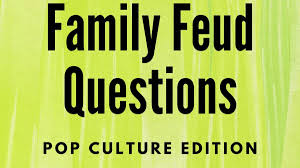 But, time and again, we find ourselves drawn to podcasts that come at pop. Pop Culture Family Feud Questions Hobbylark