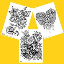 Find coloring book for adults flowers now! Four Free Flower Coloring Pages For Adults