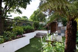 I am very happy with the end result which has received many compliments. Rendered Raised Beds Wire Gabion Wall In Shady Garden Mediterranean Garden London By Earth Designs Garden And Build London And Essex Houzz Uk