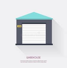 Warehouse Warehouse Icons Logistic Blank And Transportation St Stock Vector Illustration Of Delivery Illus Vector Illustration Transportation Illustration