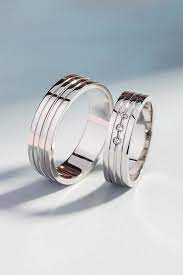 Wedding Rings With Diamonds Couple Rings Simple Wedding Etsy Wedding Rings Sets Gold Wedding Rings Sets His And Hers Cool Wedding Rings