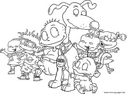 Seamless pattern with holiday gifts.black and white. Kids Rugrats S7c3f Coloring Pages Printable