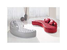 Black friday in july · special financing offers Curved Yin Yang Red Bonded Leather Sectional Sofa Leather Sectional Leather Sectional Sofa Curved Sofa