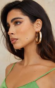 Hoop earrings chunky hotsell
