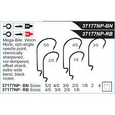 mustad ultrapoint mega bite ewg worm 5 0 hook