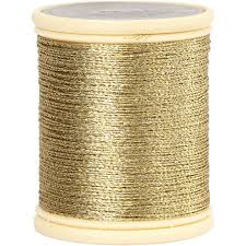 Dmc Metallic Thread Thickness 0 36 Mm Gold 40m