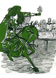Sir Gawain And The Green Knight Translated By Simon Armitage And Illustrated By Diana Sudyka London Folio Society 20 Green Knight Knight Art Illustration