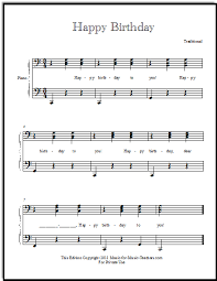 Happy Birthday Free Sheetmusic For All Instruments And Voice Sheet Music Piano Sheet Music Happy Birthday Music