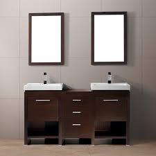Having two sinks means that both people can get ready at the same time. Vigo Adonia Bathroom Vanities Set Vigo Adonia Vanity Set With A Double Sink And Mirror