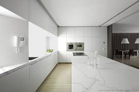 Gorgeous White Marble And Granite Countertops Minimalist Kitchen Design Modern Kitchen Design Minimalist Kitchen
