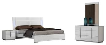 Verona offers a fresh aim and outlook of the modern bedroom. Oslo Modern Premium 5 Piece Bedroom Set White Lacquer Queen Modern Bedroom Furniture Sets By Bedtimenyc Houzz