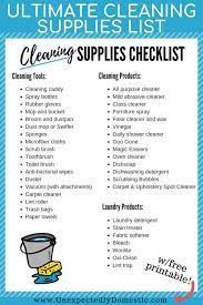 Ultimate Cleaning Supplies Checklist Your Must Have Cleaning Products Cleaning Supplies List Cleaning Supplies Checklist Best Cleaning Products