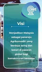 For more information and source, see on this link : Kementerian Perusahaan Perladangan Dan Komoditi Visi Misi Objektif