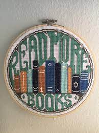 Read More Books Cross Stitch Pattern Printable Pdf Etsy In 2021 Cross Stitch Bookmarks Modern Cross Stitch Cross Stitch Designs
