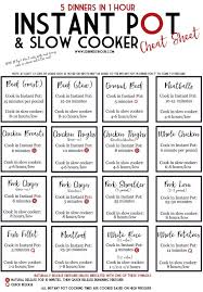 Slow Cooker To Instant Pot Conversion Chart Free Printable