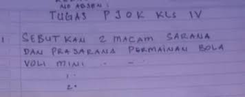 Maybe you would like to learn more about one of these? Sebutkan 2 Macam Sarana Dan Prasarana Permainan Bola Voli Mini Brainly Co Id
