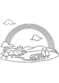 Download all (21) click on a worksheet in the set below to see more info or download the pdf. Coloring Pages Rainbow And A Small Town Coloring Page